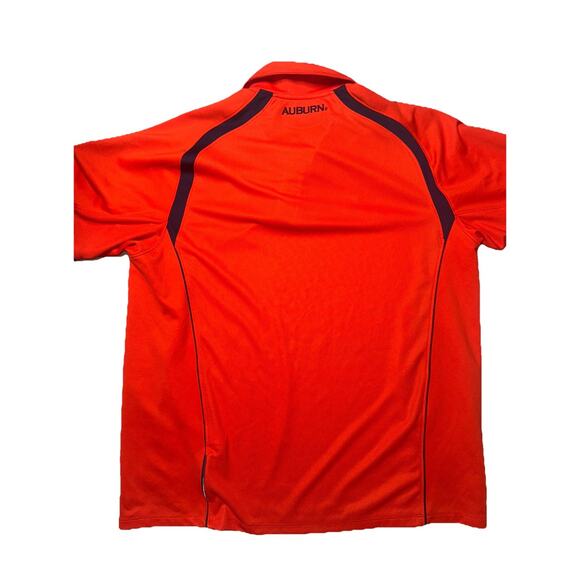 Mens Under Armour Auburn Tigers Polo Shirt L Large Orange Athletic (T21) - Picture 3 of 3